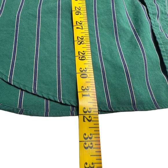 Ralph Lauren | Men | Blaire Green Striped Boy Scout LS Button Down Shirt | XL - Picture 6 of 10